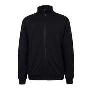 Indian Maharadja Men Track Jacket Black, schwarze Trainingsjacke mit Stehkragen und Reißverschluss, Vorderansicht
