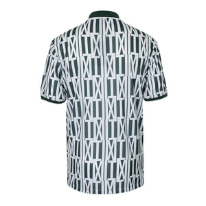 Achterzijde van de Indian Maharadja pique polo met grafische print