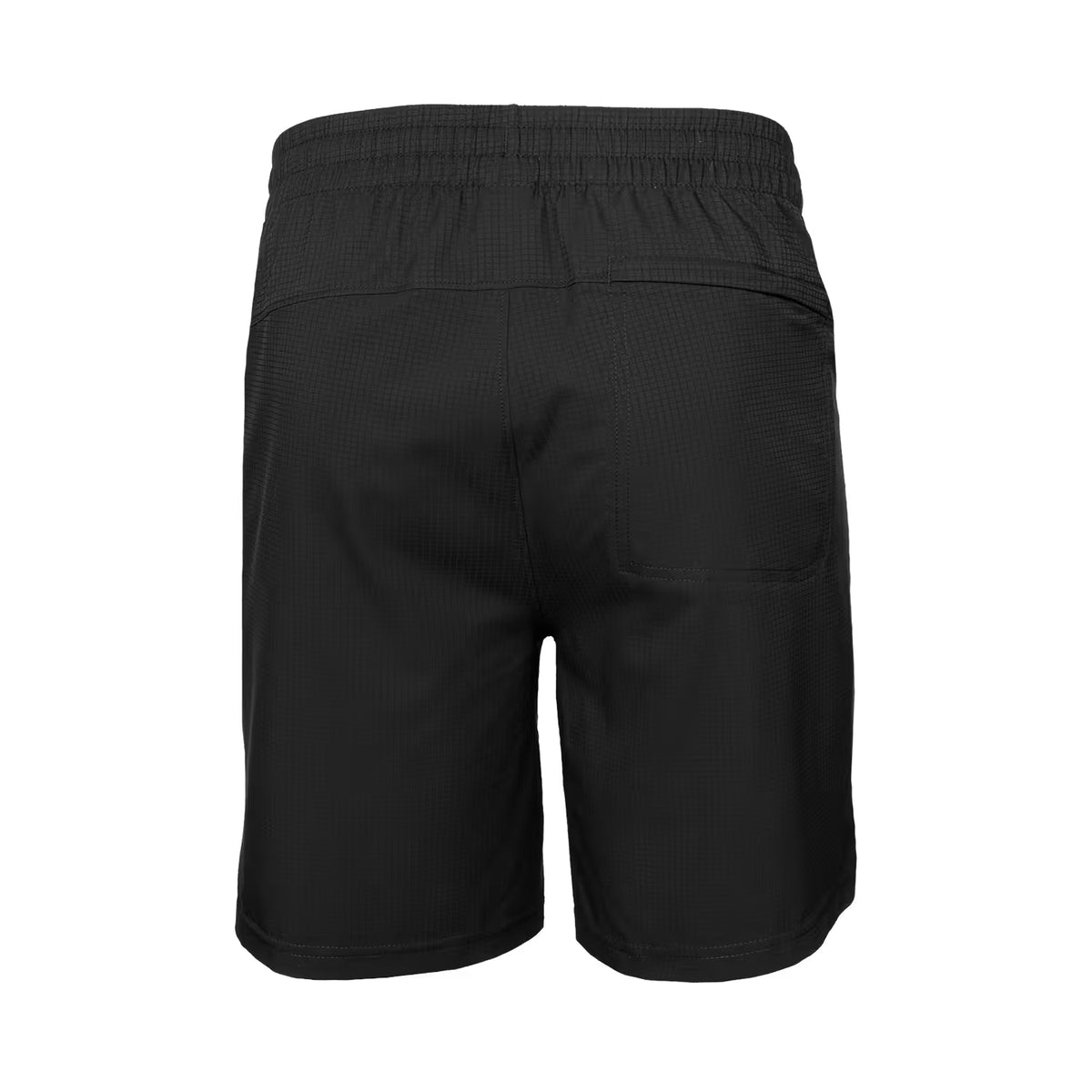 Achterzijde van de zwarte Indian Maharadja Ripstop short met achterzak