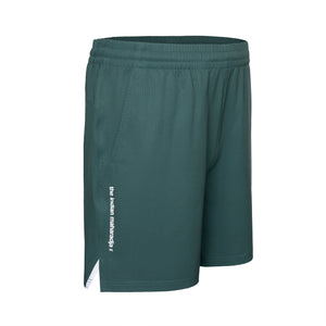 Zijaanzicht van de donkergroene Indian Maharadja Ripstop short met merknaam