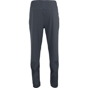 Zijaanzicht van de grijze Carbon Pro Light broek met elastische taille en smalle pijp