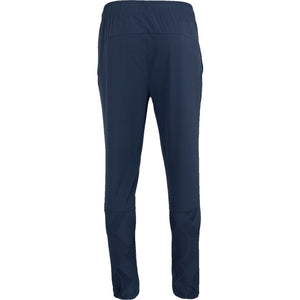 Achteraanzicht van de donkerblauwe Carbon Pro Light broek met elastische taille