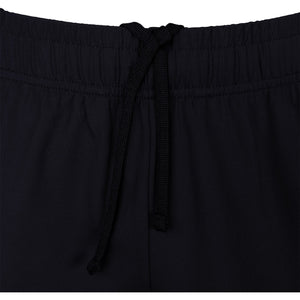 Detail van de zwarte tailleband met trekkoord van de JDH Carbon Pro broek