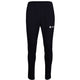 Vooraanzicht van de zwarte JDH Carbon Pro broek met wit logo op de rechterdij