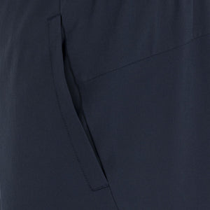 Detail van de zijzak van de marineblauwe JDH Carbon Pro short