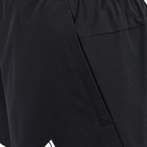 Detail van de schuine zakopening op de zwarte JDH Carbon Pro damesshort