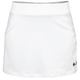 Vooraanzicht van de witte JDH Carbon Pro damesrok met brede tailleband en logo