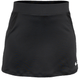 Vooraanzicht van de zwarte JDH Carbon Pro damesrok met brede tailleband en logo