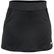 Vooraanzicht van de zwarte JDH Carbon Pro damesrok met brede tailleband en logo