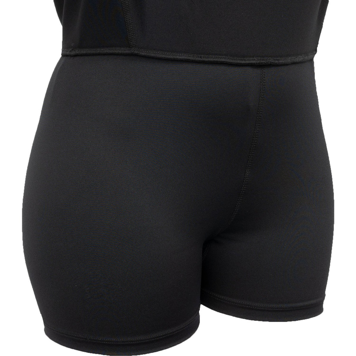 Detail van de zwarte ingenaaide binnenshort onder de JDH Carbon Pro damesrok