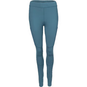 Vooraanzicht van de blauwgroene JDH Carbon Pro damestight met hoge tailleband
