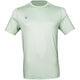 Vooraanzicht van het mintgroene JDH Graphic T-shirt met stippenprint en ronde hals