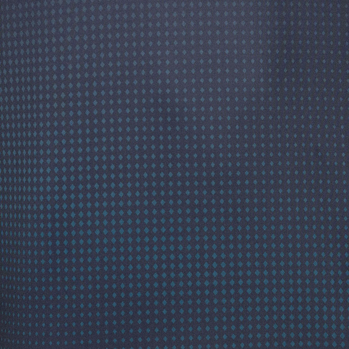 Close-up van de inktblauwe stof met subtiele stippenprint van het Graphic T-shirt