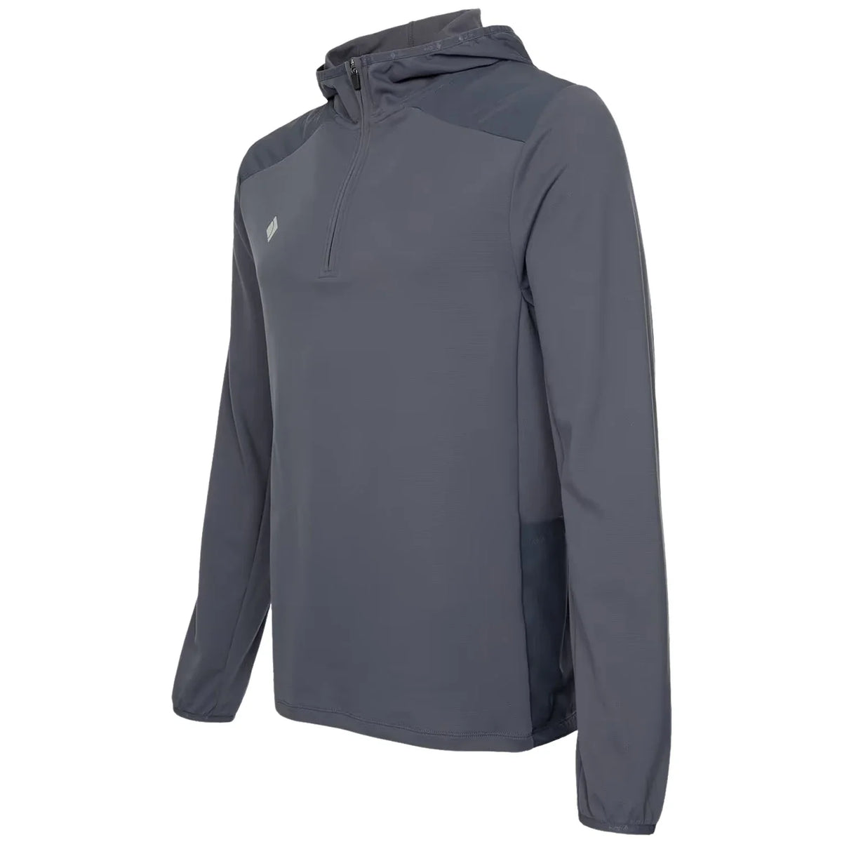 JDH Hooded Midlayer Ink in antracietgrijs, zijaanzicht
