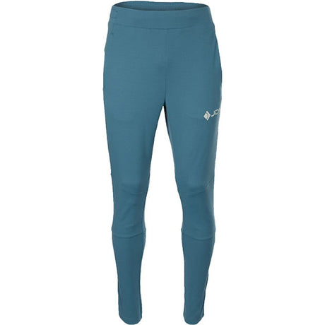 JDH Performance broek voor heren in petrolblauw, vooraanzicht met smalle pijpen