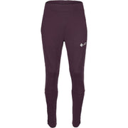 JDH Performance broek voor heren in aubergine, vooraanzicht met JDH-logo