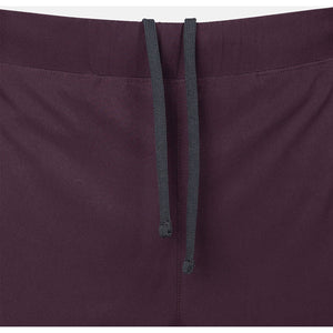 Detail van de tailleband met trekkoord van de JDH Performance Short Plum