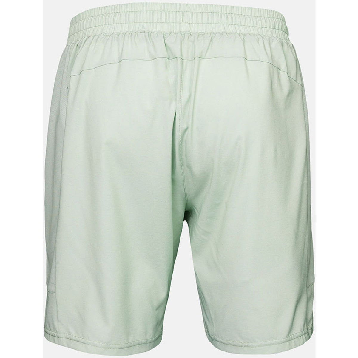 Achterkant van de mintgroene JDH Performance Short met brede elastische tailleband
