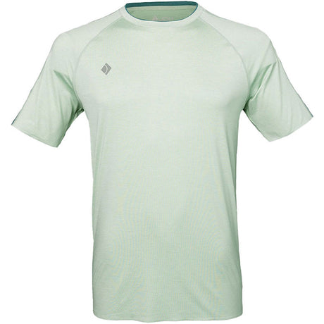 Vooraanzicht van het mintgroene JDH Performance T-Shirt met ronde hals en raglanmouw