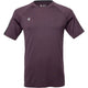 Vooraanzicht van het aubergine JDH Performance T-Shirt met ronde hals en korte mouwen