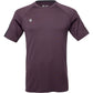 Vooraanzicht van het aubergine JDH Performance T-Shirt met ronde hals en korte mouwen