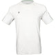 Vooraanzicht van het witte JDH Performance T-Shirt met grijs ruitlogo op de linkerborst