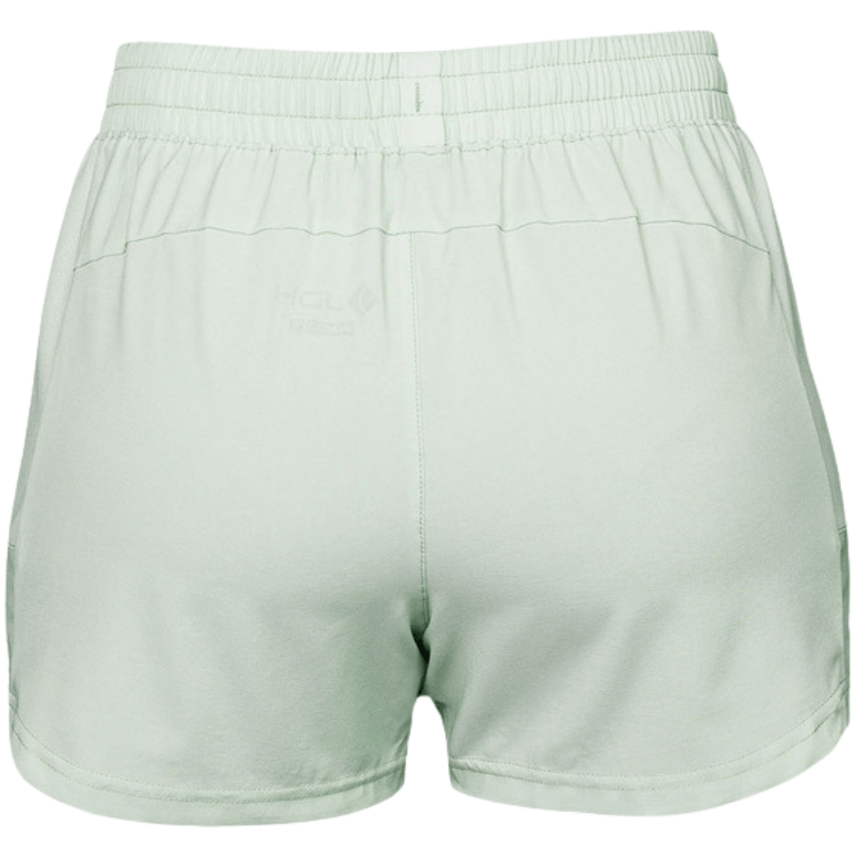 Achterzijde van de mintgroene JDH Performance short voor dames