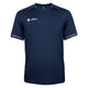 JDH Pro Tech T-shirt voor heren in donkerblauw, vooraanzicht met logo