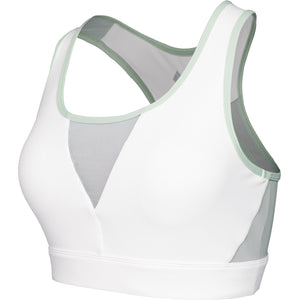 Witte JDH Sports Bra met mesh tussen de schouderbanden