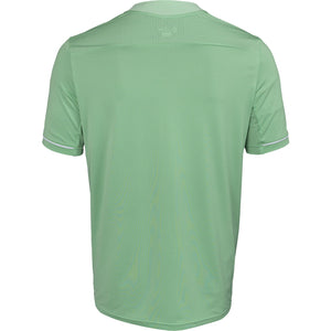 Achterkant van het lichtgroene JDH T-Shirt Carbon Pro met fijne stippenstructuur