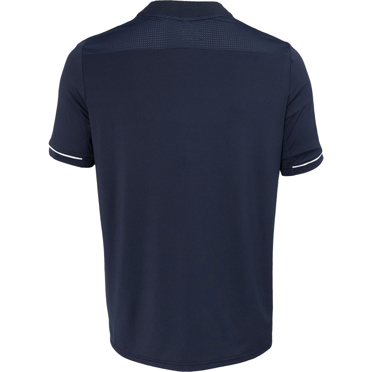 Achterkant van het donkerblauwe JDH T-Shirt Carbon Pro met egale schouderpartij