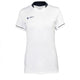 JDH Carbon W Pro T-shirt voor dames in wit, vooraanzicht met donkerblauwe kraag