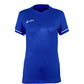 JDH Carbon W Pro T-shirt voor dames in kobaltblauw, vooraanzicht met witte bies