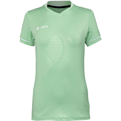 JDH Carbon W Pro T-shirt voor dames in mintgroen, vooraanzicht met witte bies