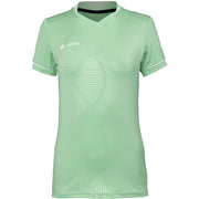 JDH T-Shirt Carbon W Pro Mint, front view with white piping