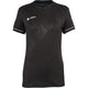 JDH Carbon W Pro T-shirt voor dames in zwart, vooraanzicht met witte bies