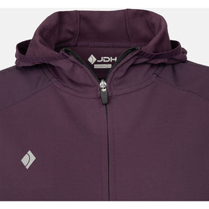 JDH W Hooded Midlayer Plum - 