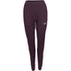 Vooraanzicht van de aubergine JDH W Performance Pant voor dames met smal toelopende pijpen