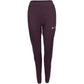 Vooraanzicht van de aubergine JDH W Performance Pant voor dames met smal toelopende pijpen