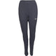 Vooraanzicht van de donkergrijze JDH W Performance Pant met JDH-logo op de rechterpijp