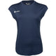 Vooraanzicht van het donkerblauwe JDH W Performance T-Shirt met wit JDH-logo op de borst