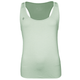 JDH Performance tanktop voor dames in mintgroen, vooraanzicht met JDH-logo