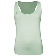 JDH Performance tanktop voor dames in mintgroen, vooraanzicht met JDH-logo