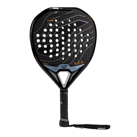 Joma Blast Pro Hrd 2026 padelracket in zwart met koperen accenten, vooraanzicht