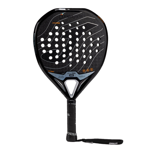 Joma Blast Pro Hrd 2026 padelracket in zwart met koperen accenten, vooraanzicht