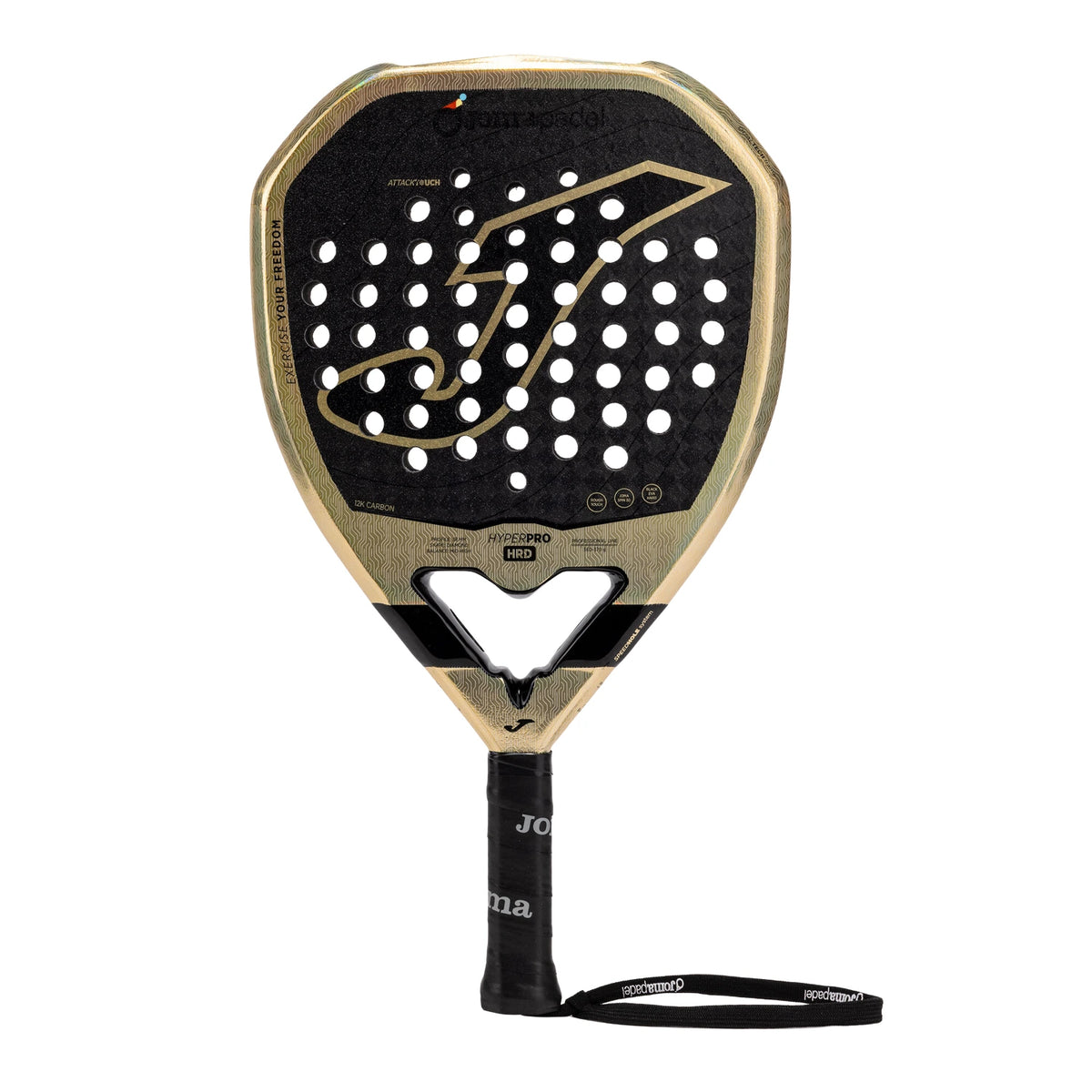Joma Hyper Pro Hrd 2026 padelracket, vooraanzicht