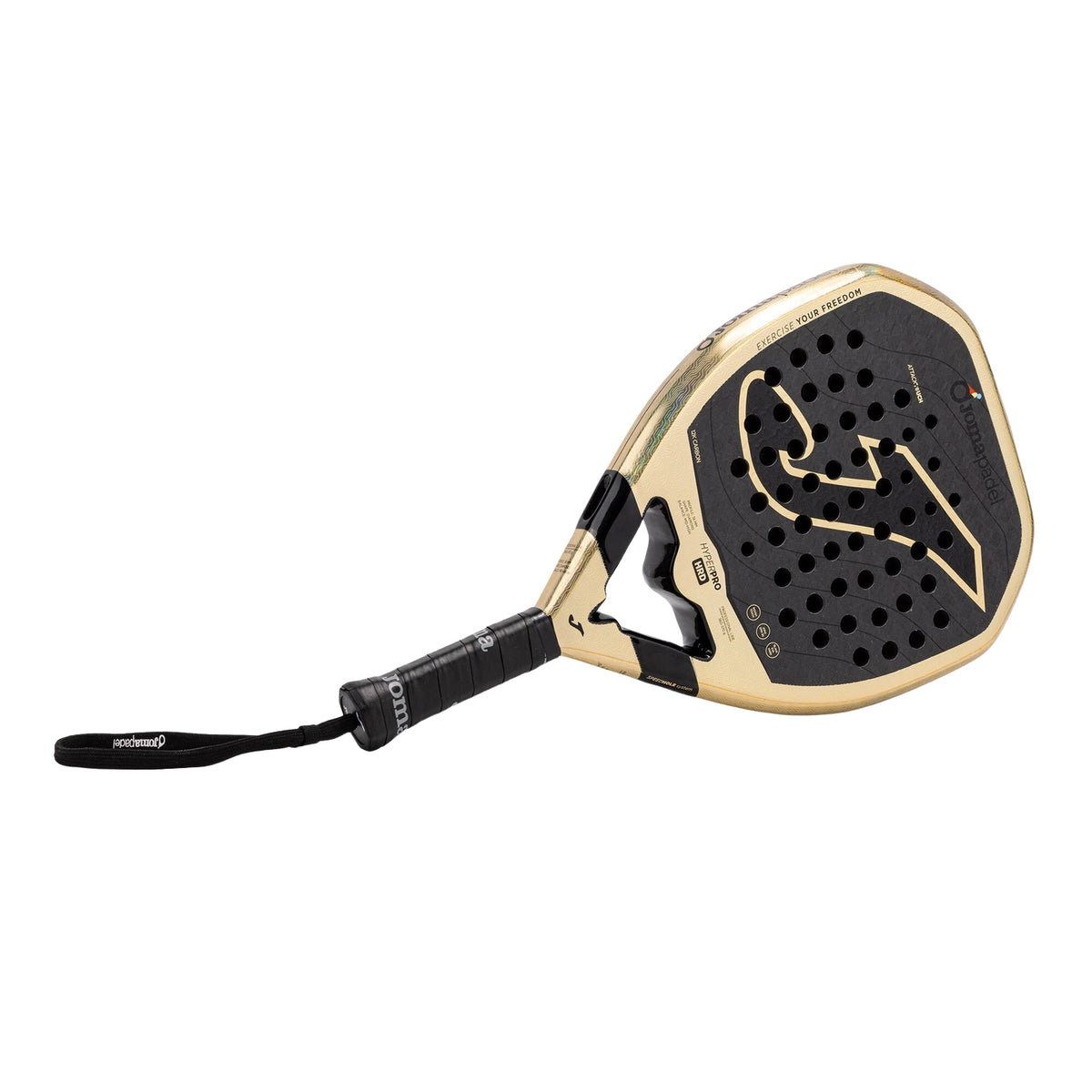 Joma Hyper Pro Hrd 2026 padelracket, liggend van rechts