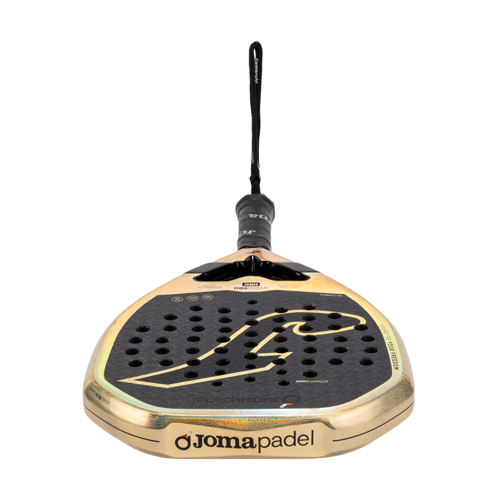 Bovenaanzicht van het Joma Hyper Pro Hrd 2026 met Jomapadel-opdruk op de framerand