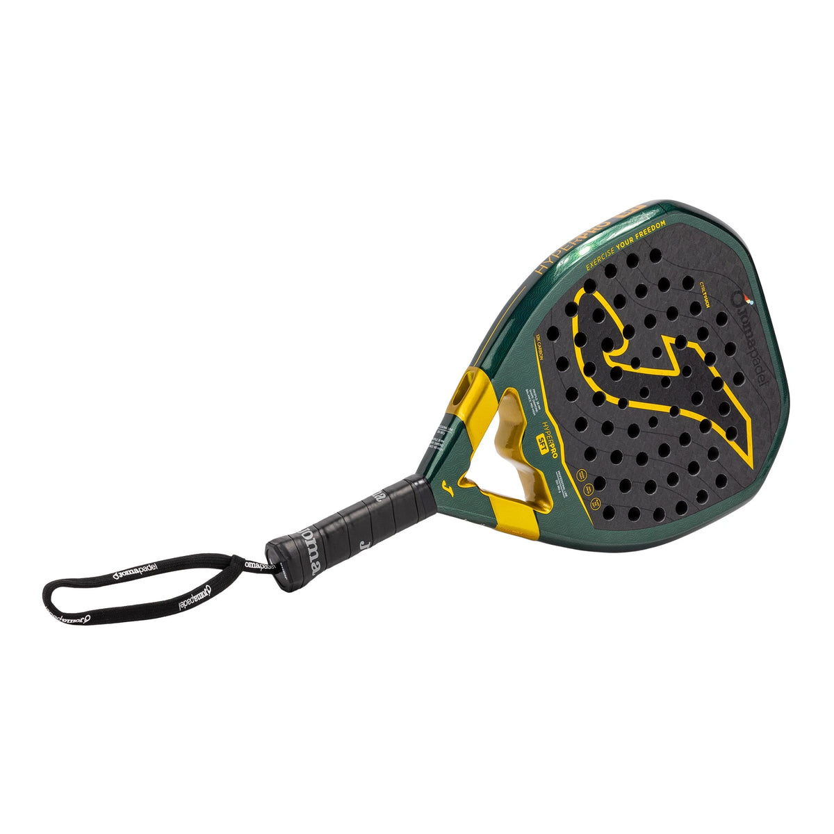 Joma Hyper Pro Sft 2026 padelracket, liggend achteraanzicht