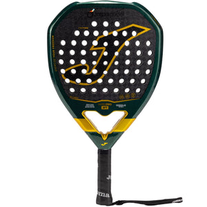 Joma Hyper Pro Sft 2026 padelracket in donkergroen met wit slagvlak, vooraanzicht